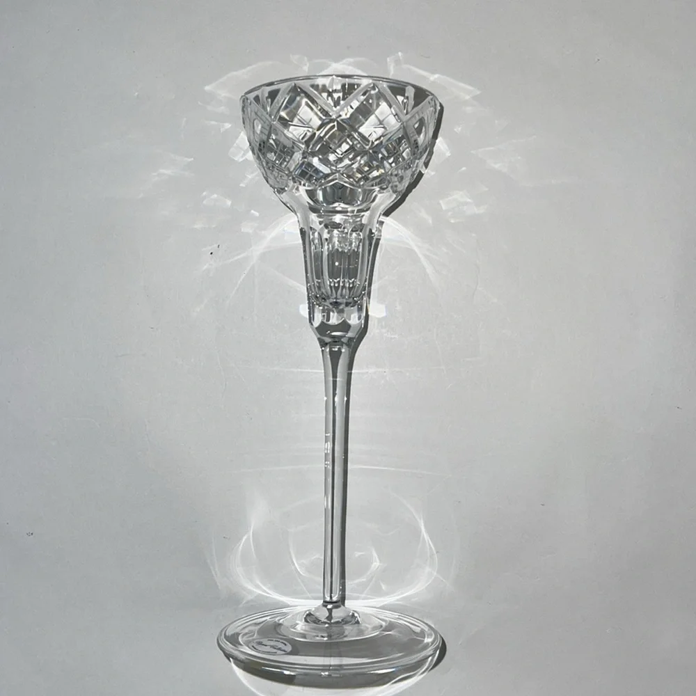 Two Regent Collection Candlestick Holders Full Lead Crystal Vintage Handmade - Picture 7 of 17